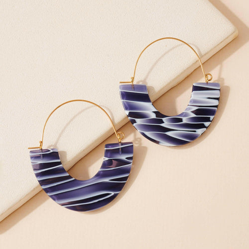Acetate Dangle Earrings.