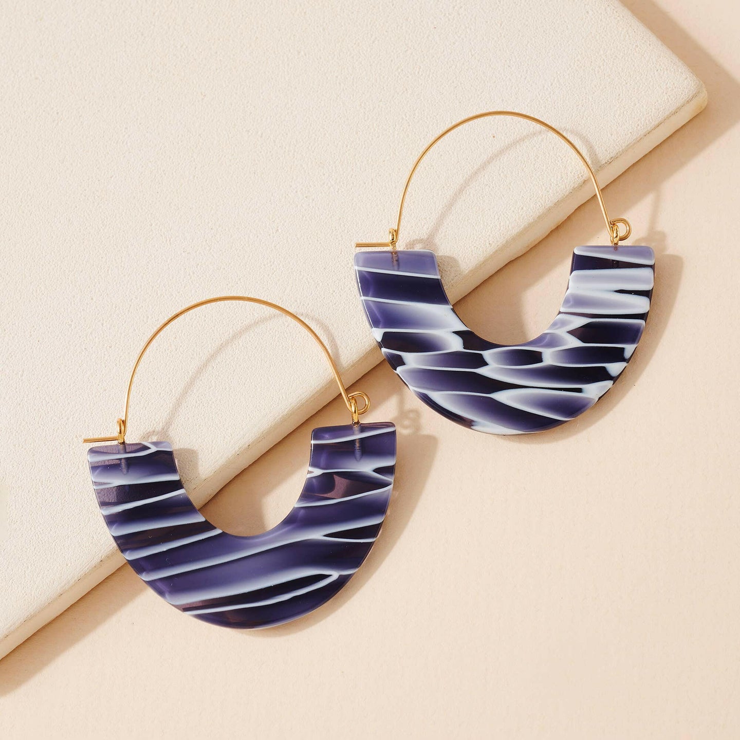 Acetate Dangle Earrings.