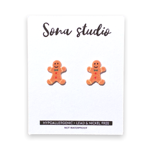 Gingerbread Earrings.