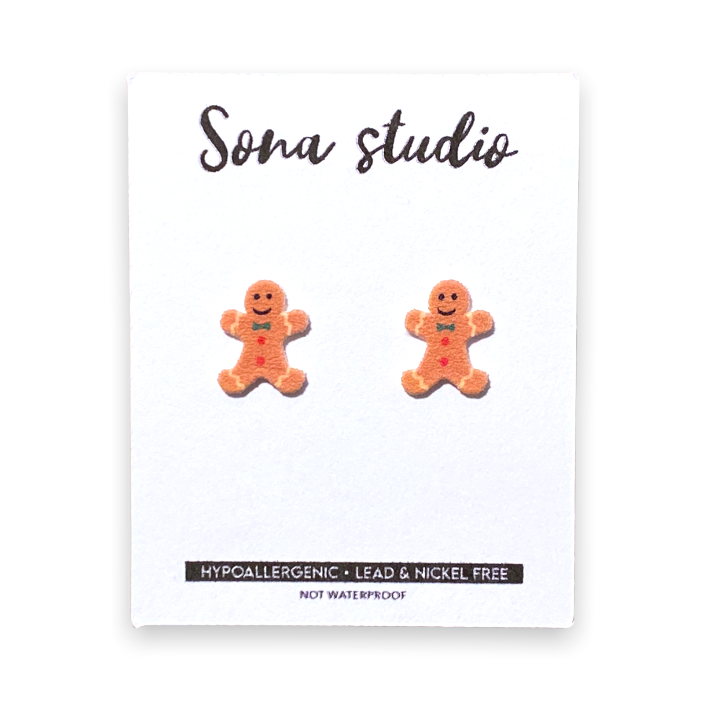 Gingerbread Earrings.