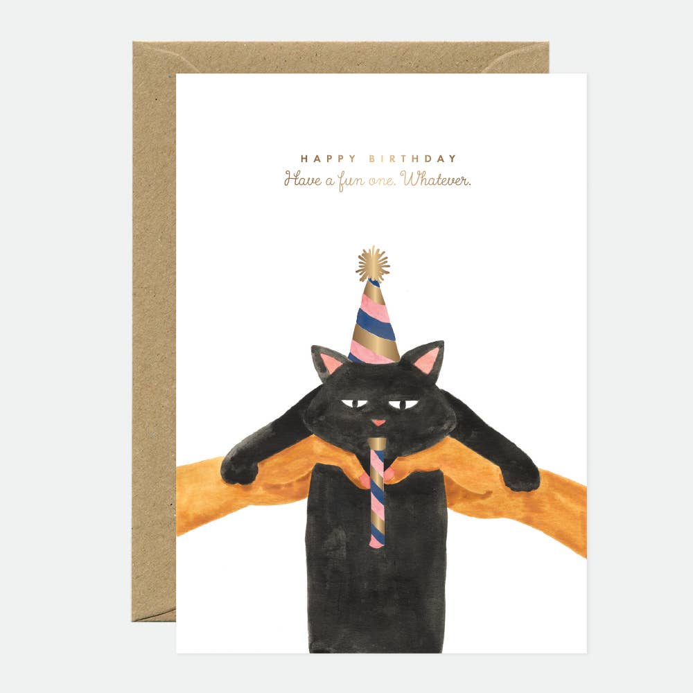 Gold Whatever Cat Birthday
