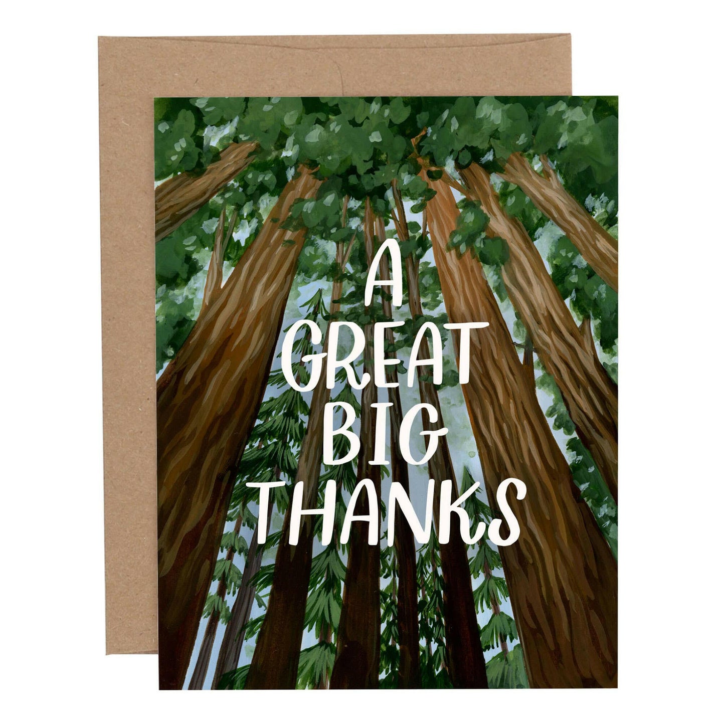 Big Redwood Thanks Card.