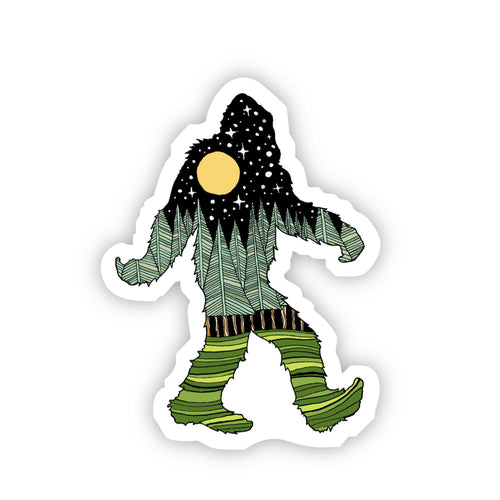 Bigfoot Nature Sticker.