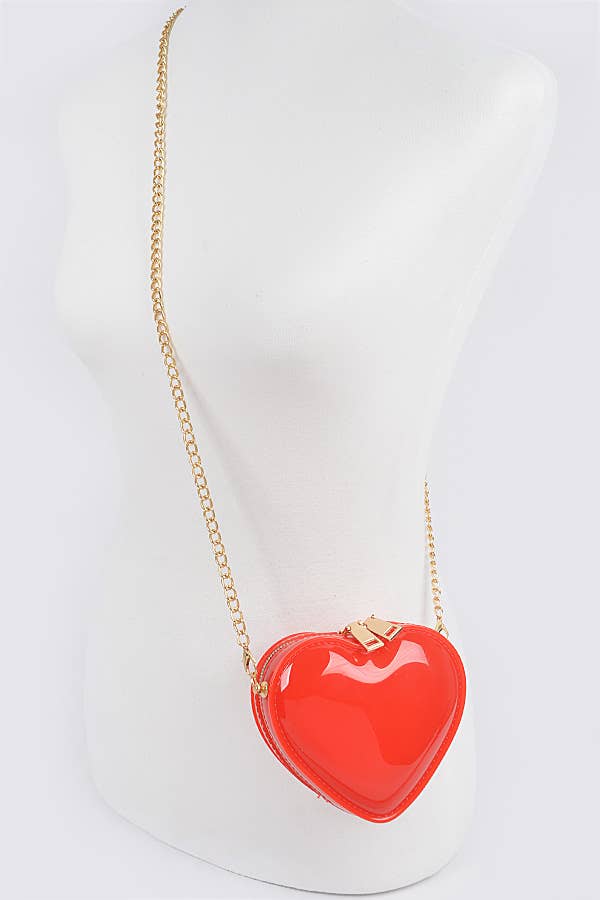 Jelly Heart Shape Mini Bag