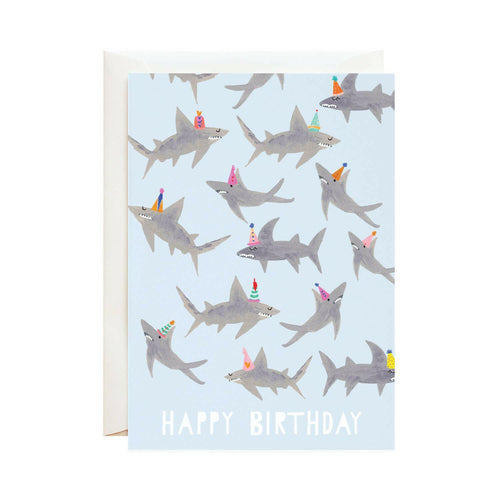 Did You Feel Something? Shark Birthday Greeting Card.