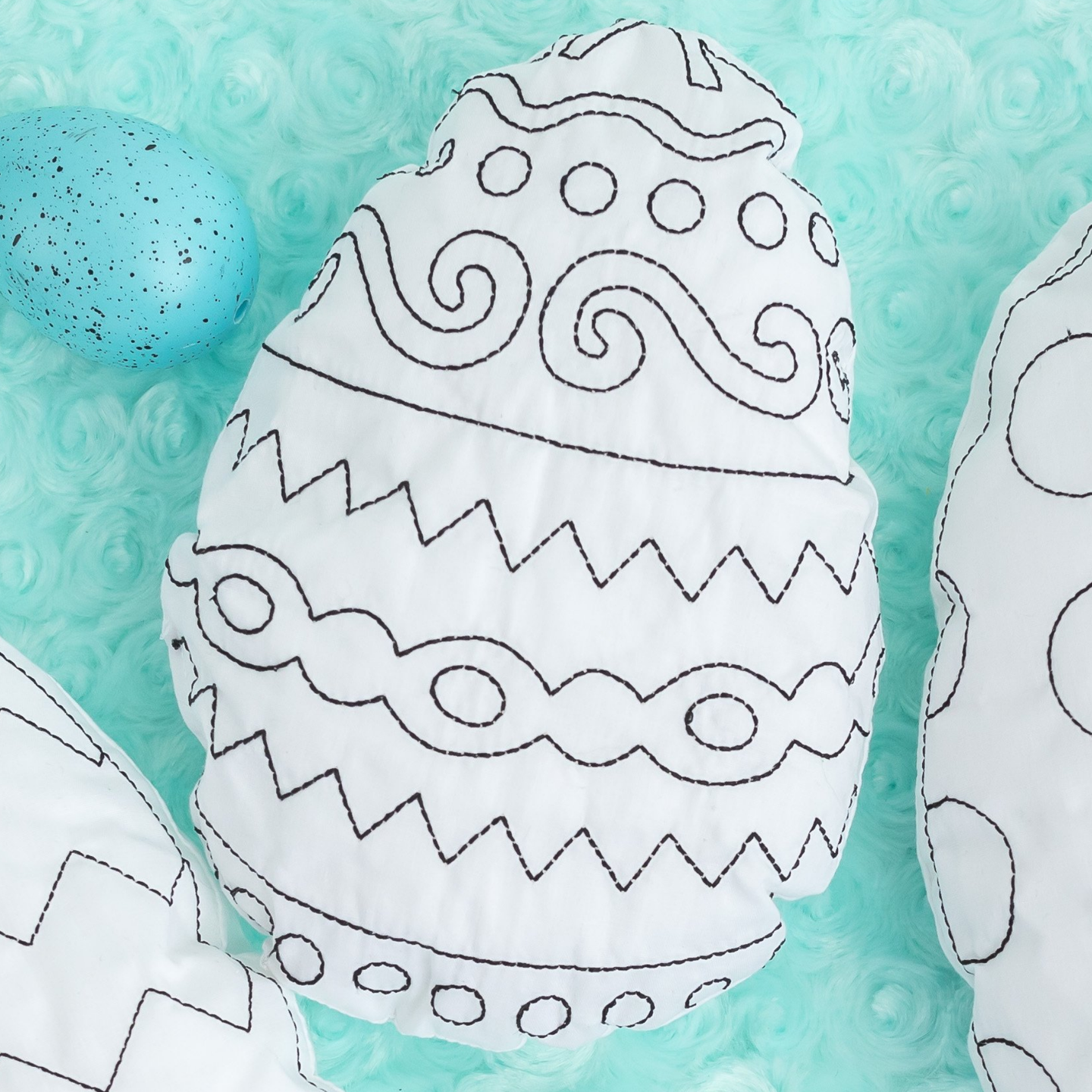 Easter Egg Doodle Coloring Craft For Children.