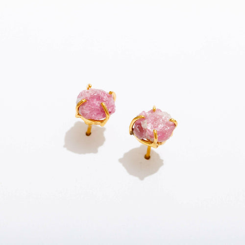 Austin Pink Tourmaline Stud Earrings.