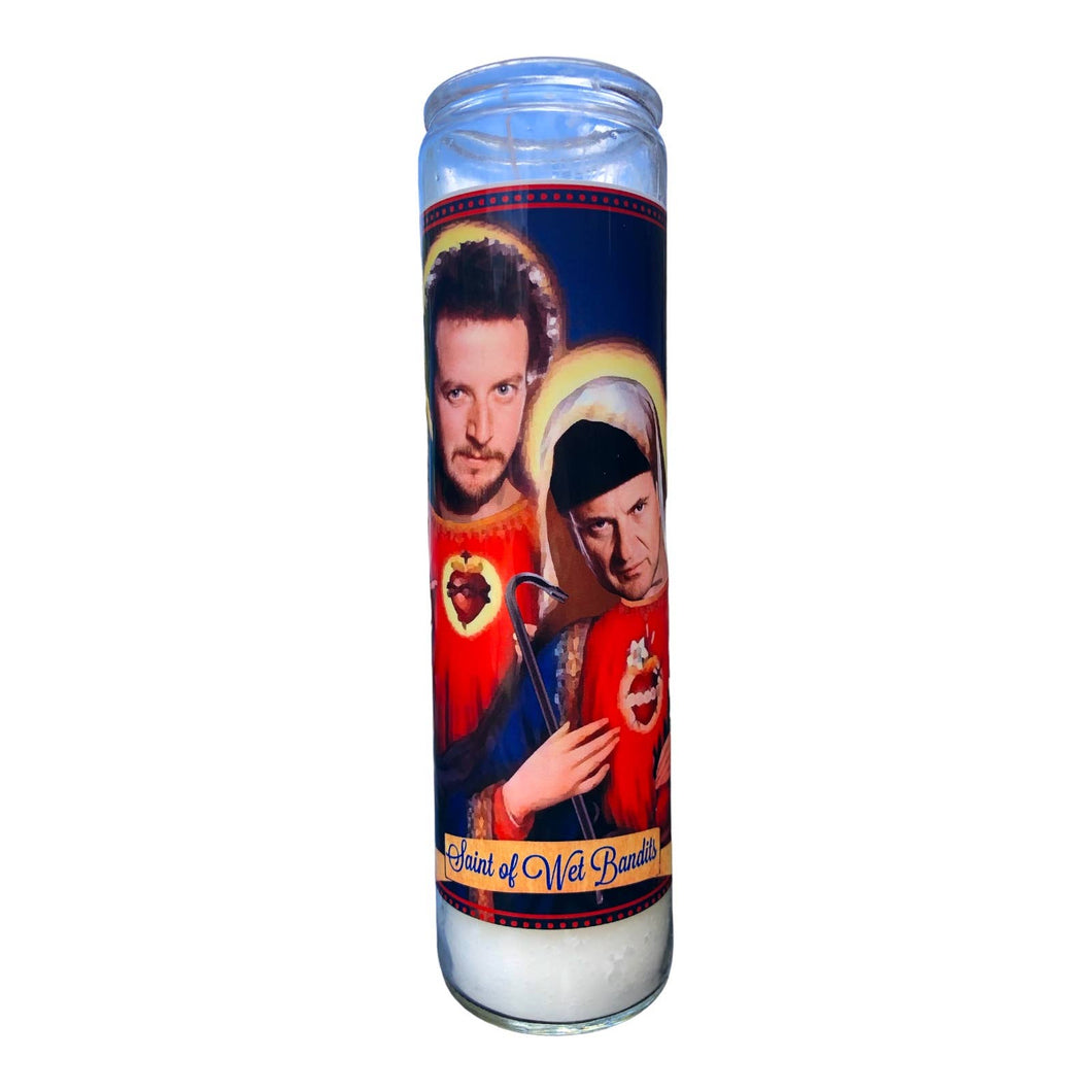 The Wet Bandits Home Alone Prayer Candle