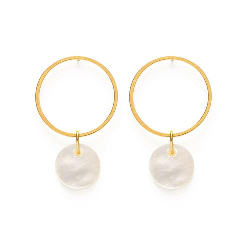 Playa Studs - Abalone or Mother of Pearl.