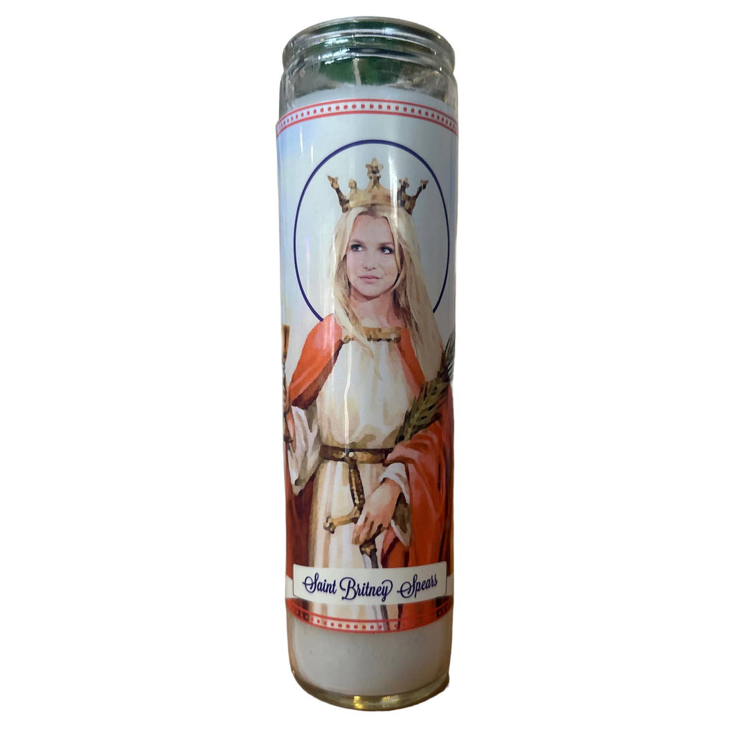 Britney Spears Devotional Prayer Saint Candle