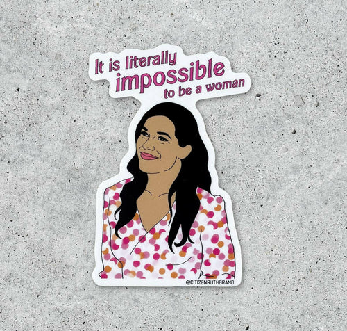 Gloria (Barbie) Impossible to be a Woman Sticker.