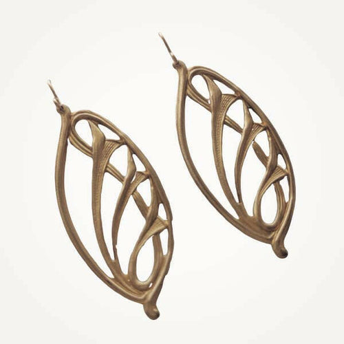 Applique Swirl Earrings • Vintage Jewelry Collection.