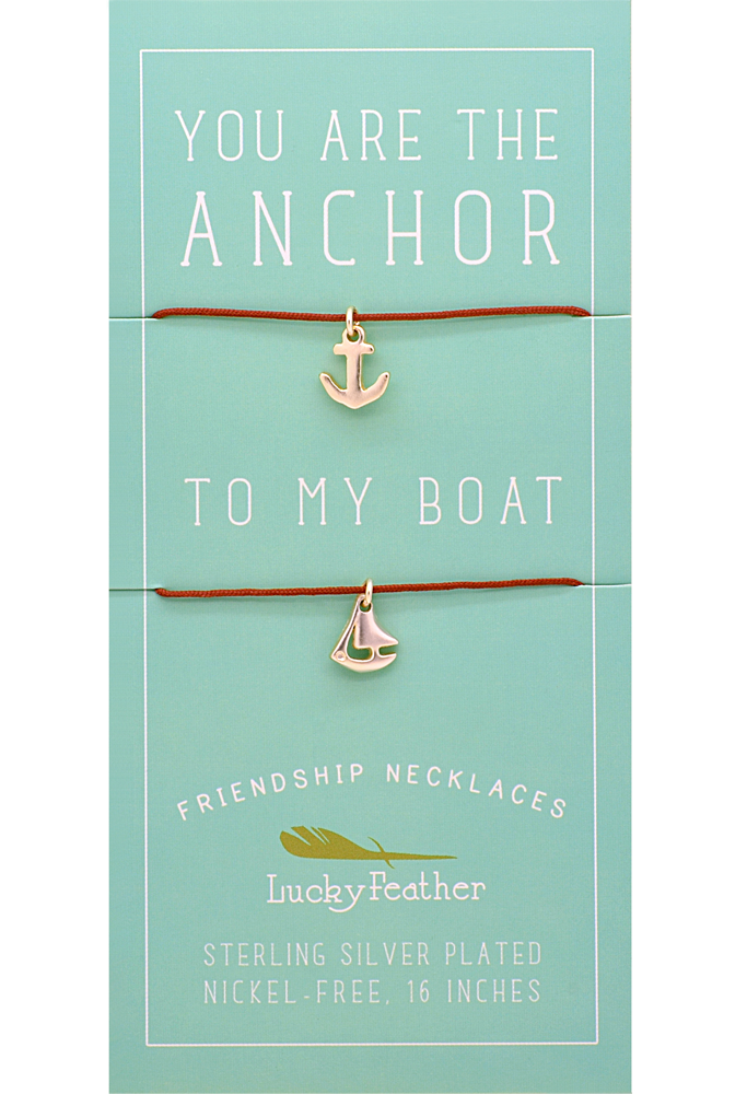 Friendship Necklace - Silver - ANCHOR/BOAT