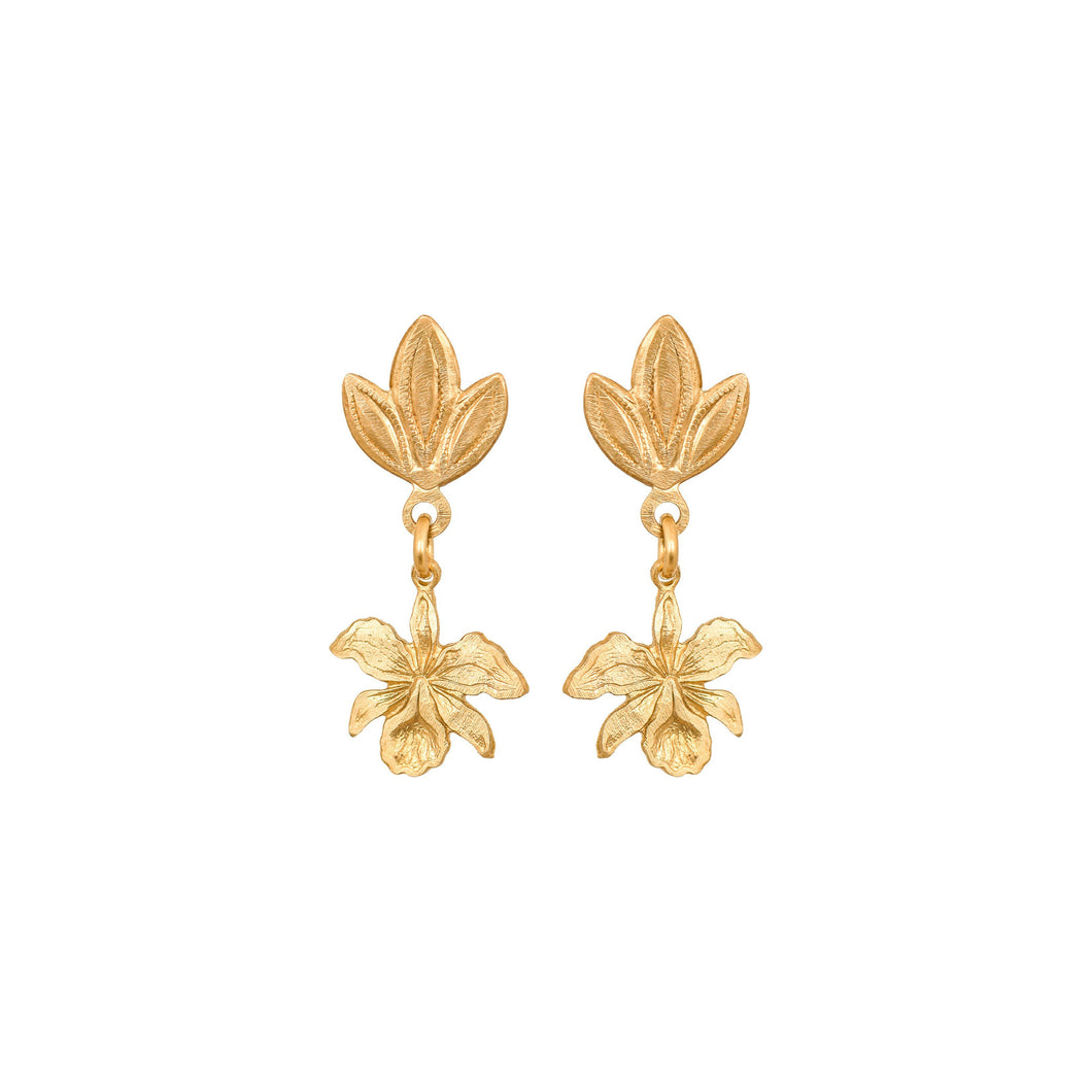 Wee Laelia Orchid Earrings