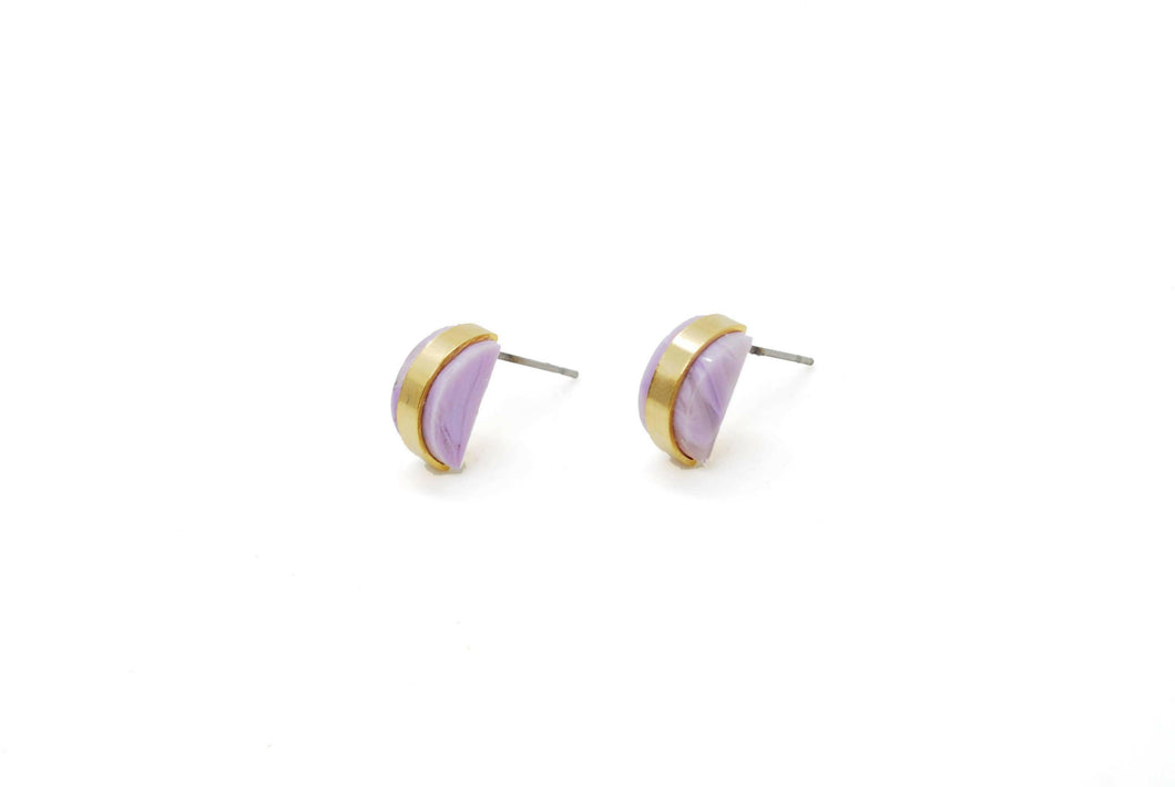 The Studio Studs in Amethyst