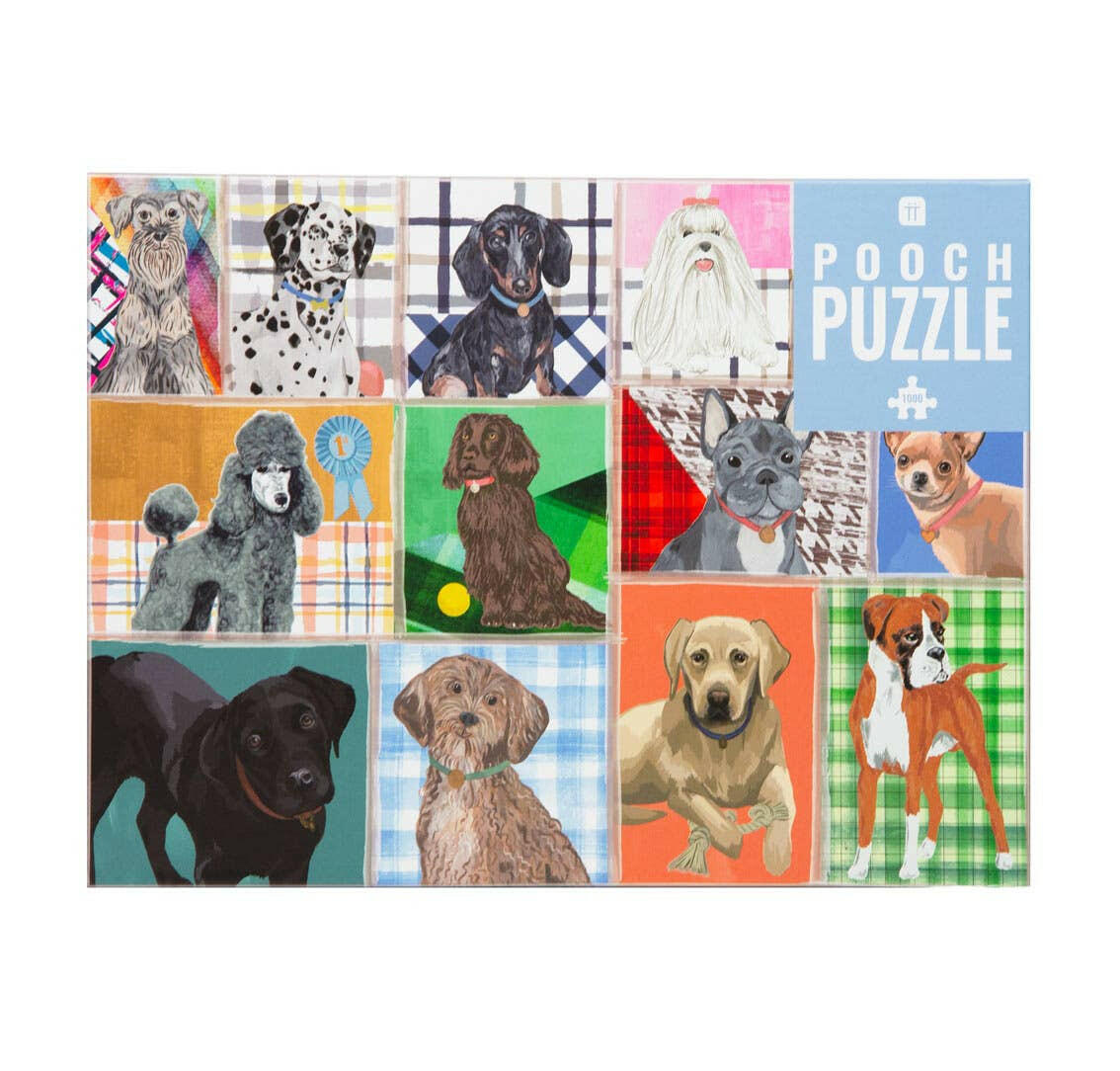 1000-Piece Dogs Puzzle with Poster and Trivia.