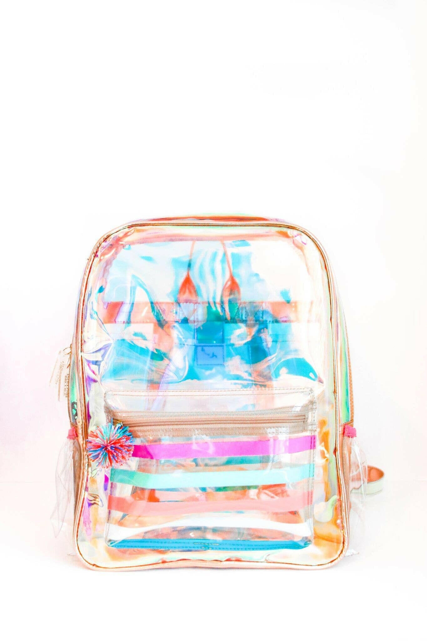 Backpack (Rose Gold Clear Iridescent).