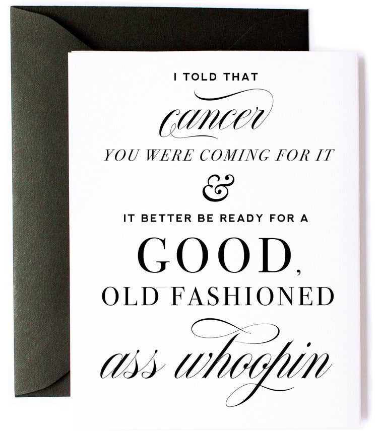 Beat Cancer, Get Well Card, Cancer Encouragement Card