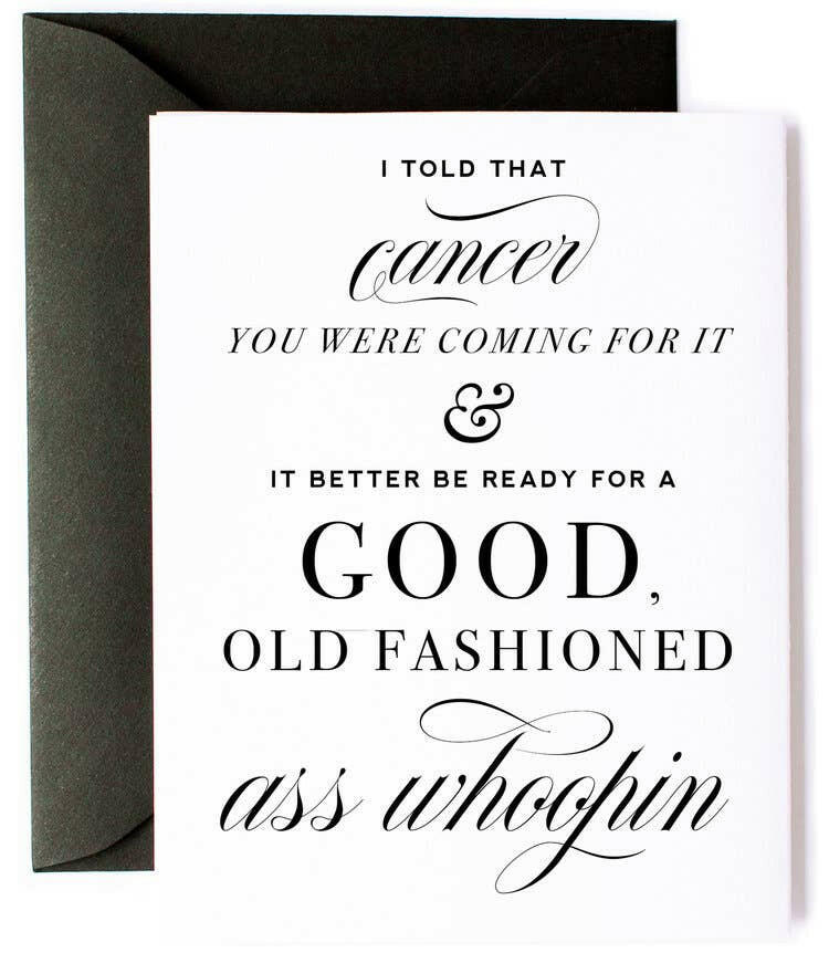 Beat Cancer, Get Well Card, Cancer Encouragement Card.