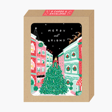 Load image into Gallery viewer, Boxed Town Tree Holiday Cards

