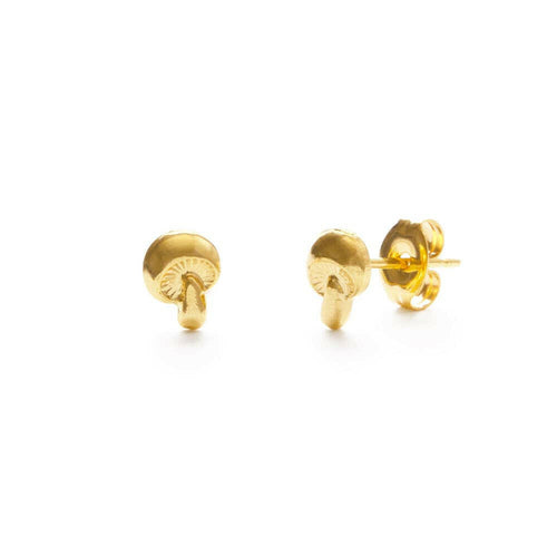 Tiny Mushroom Stud Earring.