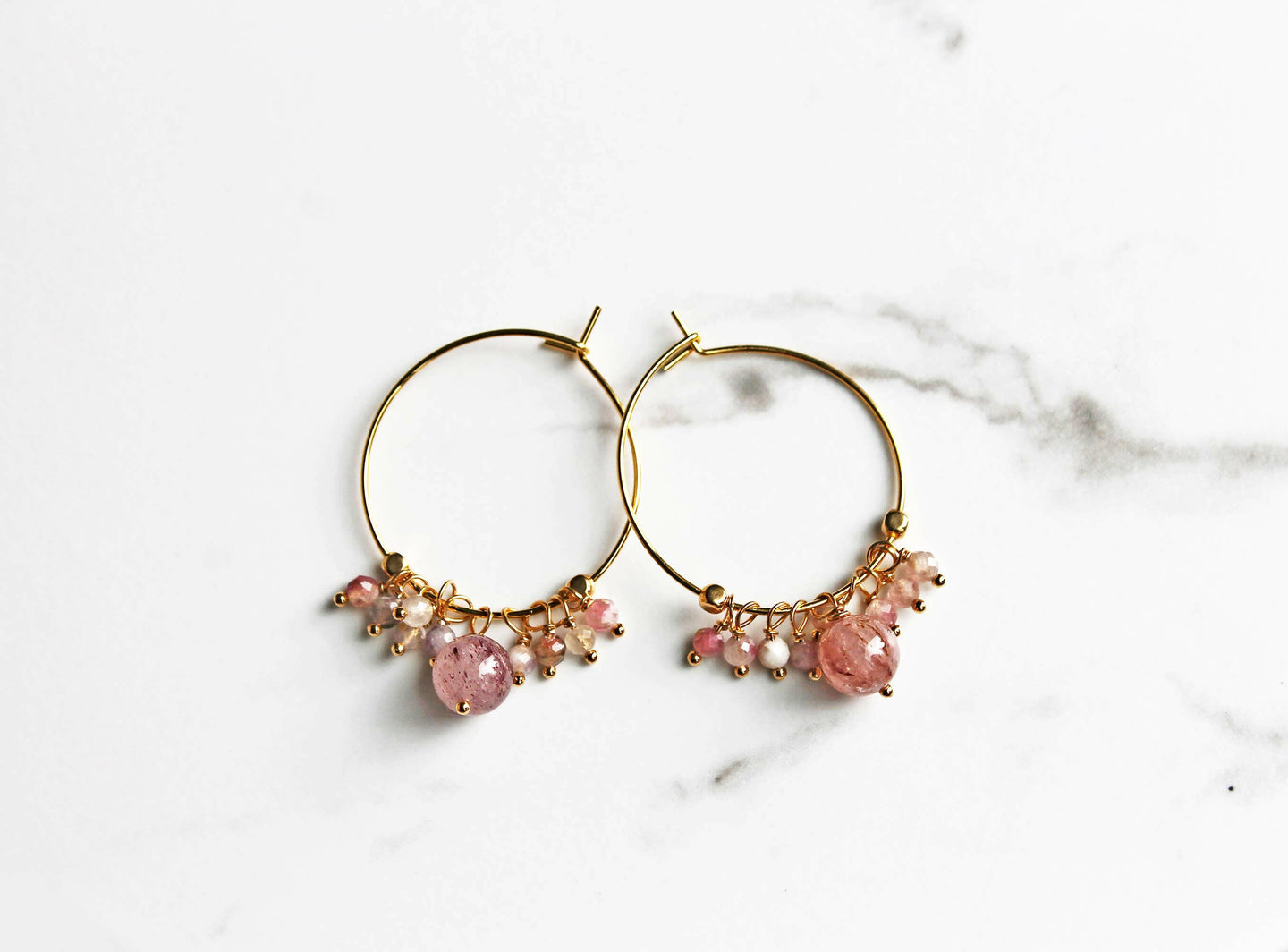 Strawberry Pink Hoops.