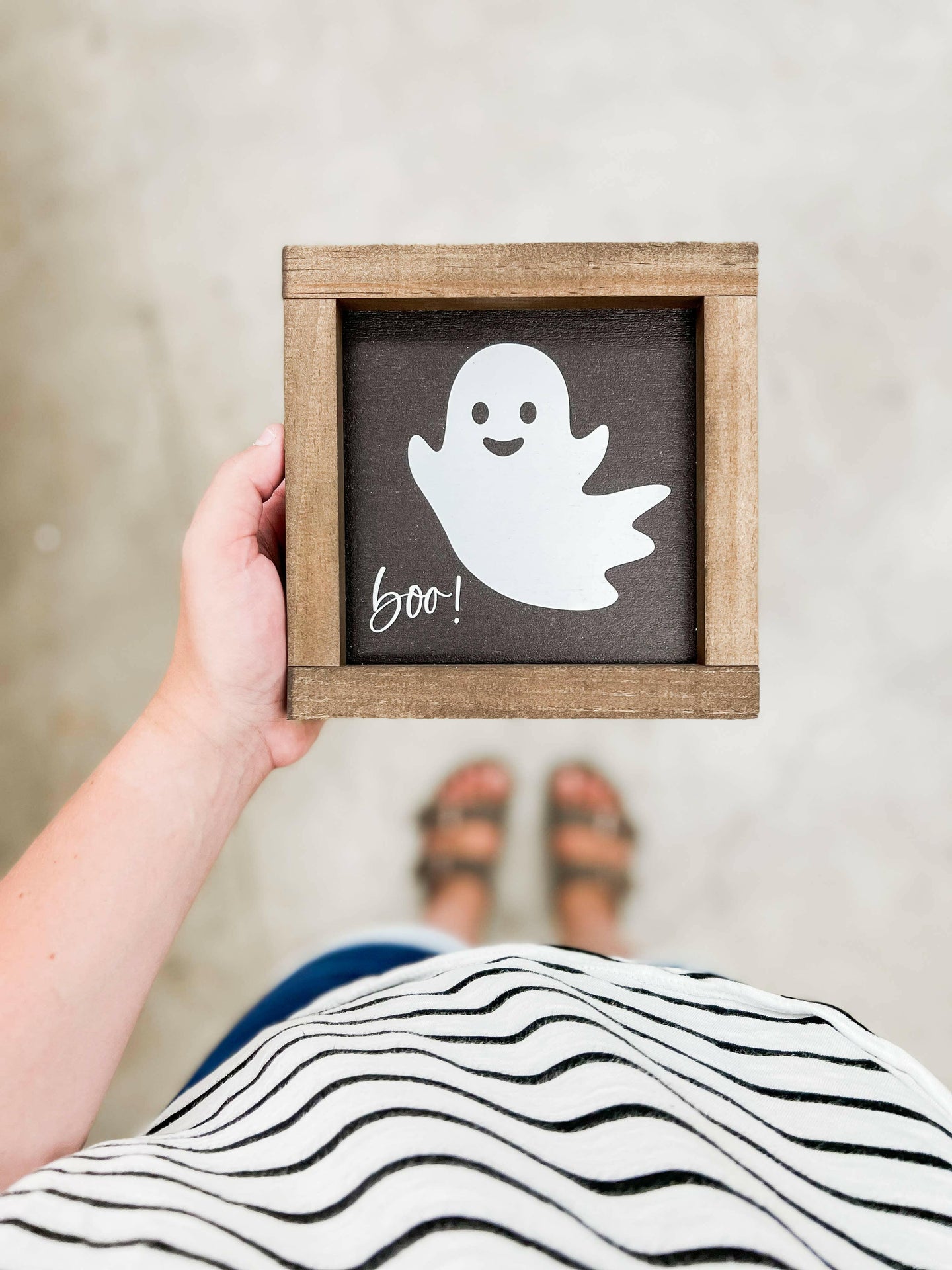 Ghost, Boo! | Halloween Wood Sign | Halloween Decor.