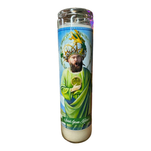 Jason Kelce Devotional Prayer Candle.