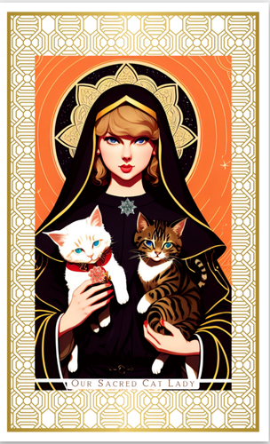 Our Sacred Cat Lady Sticker (Taylor Swift).