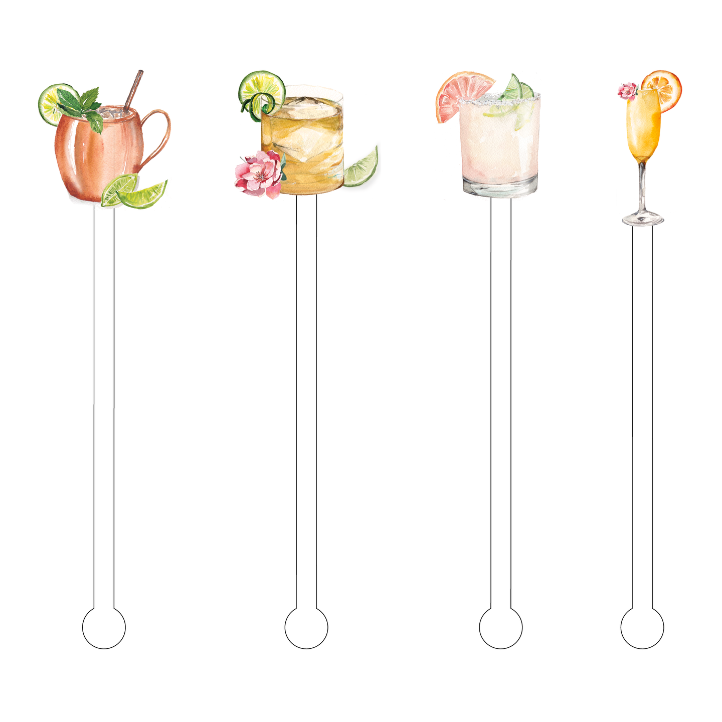 Fancy Drinks Stir Sticks.