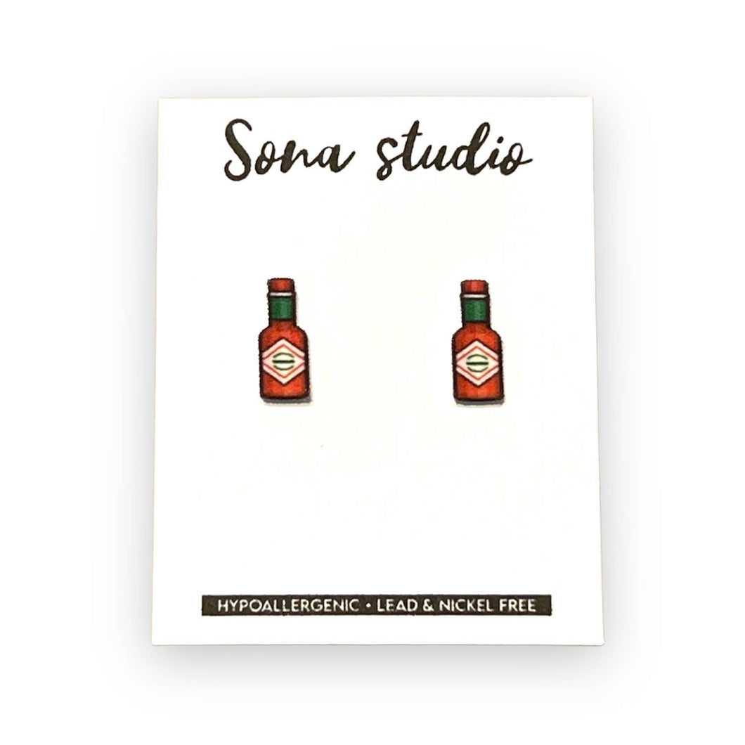 Red Hot Sauce Earrings
