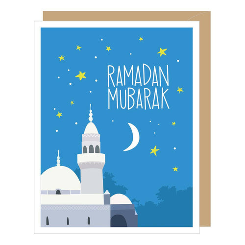 Ramadan Mubarak Celebration Card.