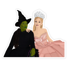 Load image into Gallery viewer, Wicked Elphaba and Glinda Sticker
