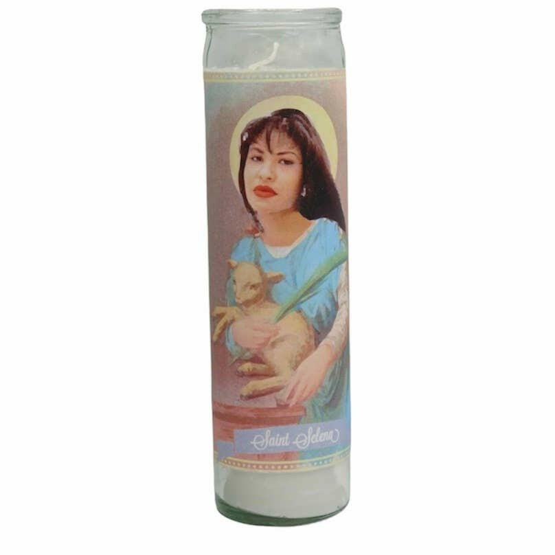 Selena Quintanilla Devotional Prayer Saint Candle.