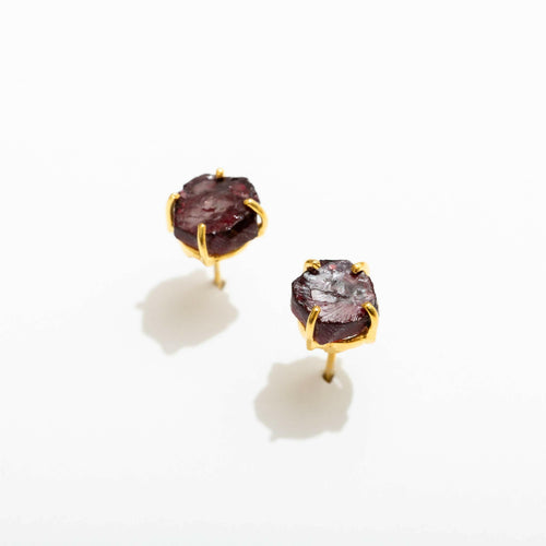 Austin Garnet Stud Earrings.