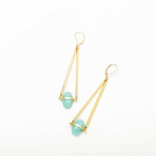 Emmeline Amazonite Earrings.