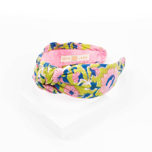 Block Print Headband in Sunset Beach.