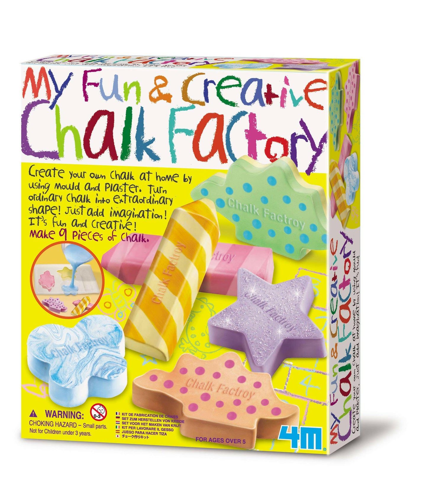 4M My Fun & Creative Chalk Factory DIY Arts & Crafts Kit.