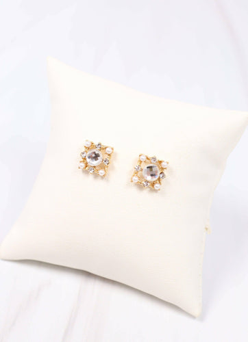 Fabrizio Embellished Stud Earring GOLD.