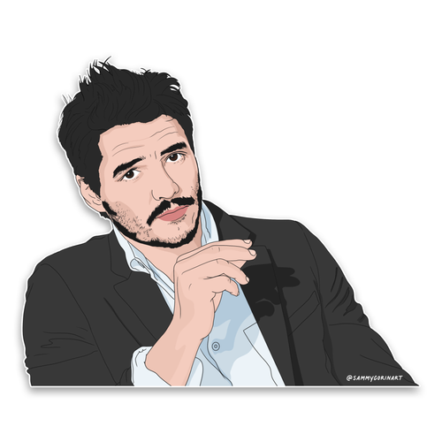 Pedro Pascal Sticker.