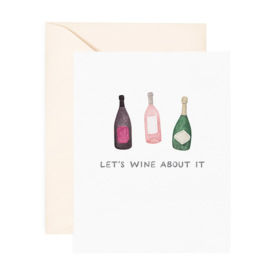 Toast-worthy occasion with the perfect blend of wine and heartfelt card