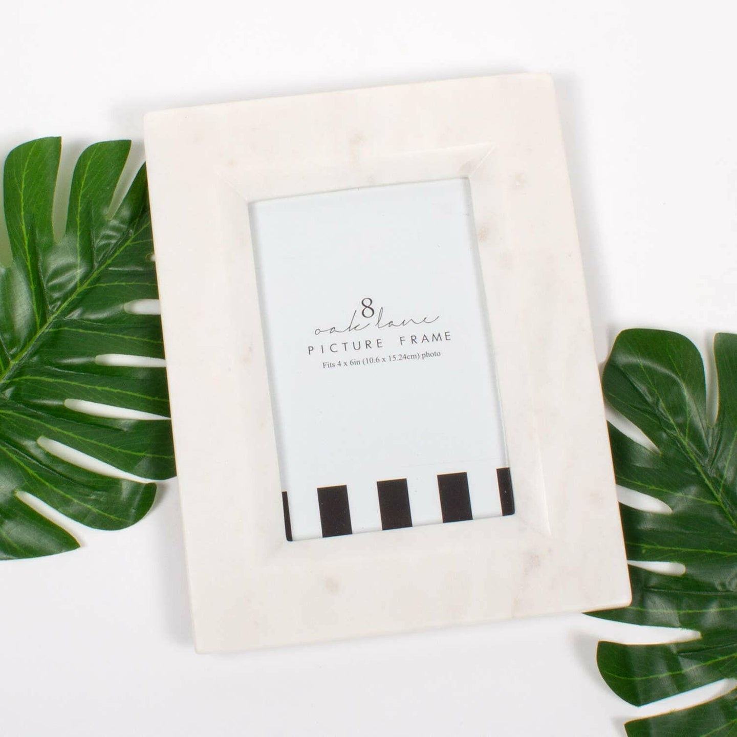 4x6 White Marble Picture Frame.