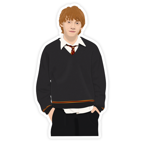 Ron Weasley Harry Potter Sticker.