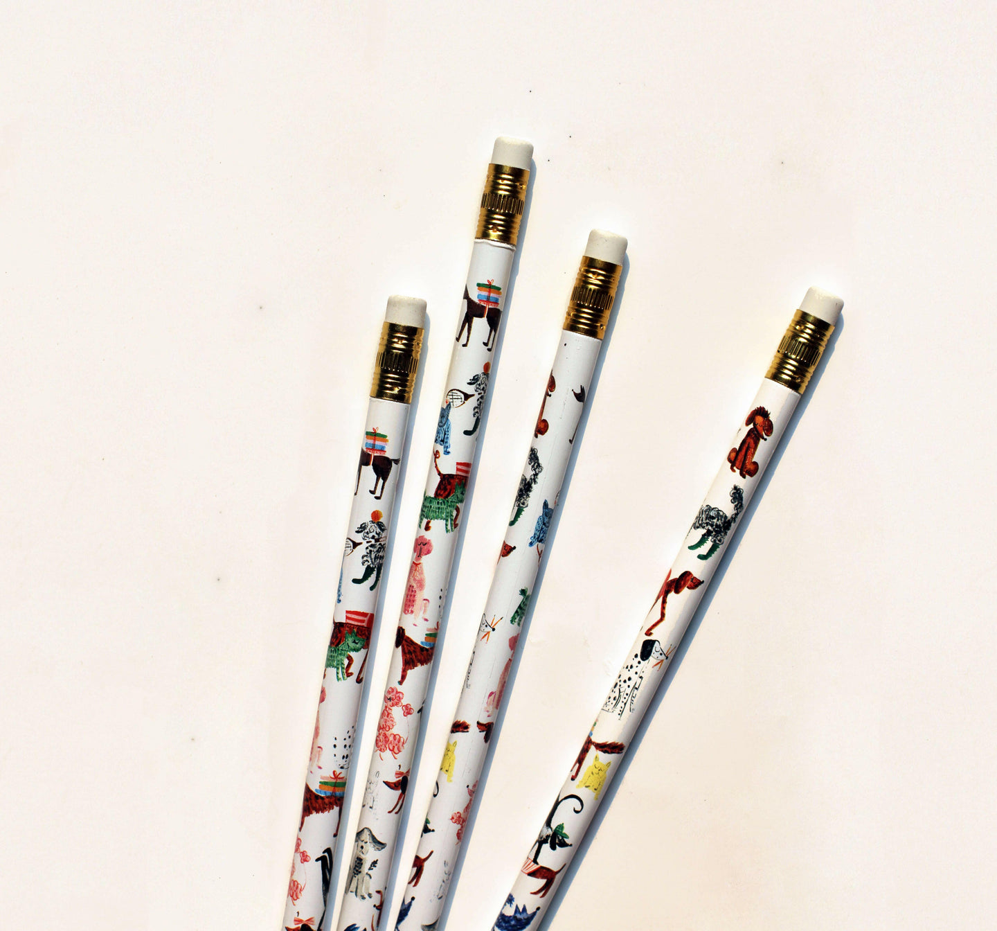 Doggies Pencils -  Set of 4.