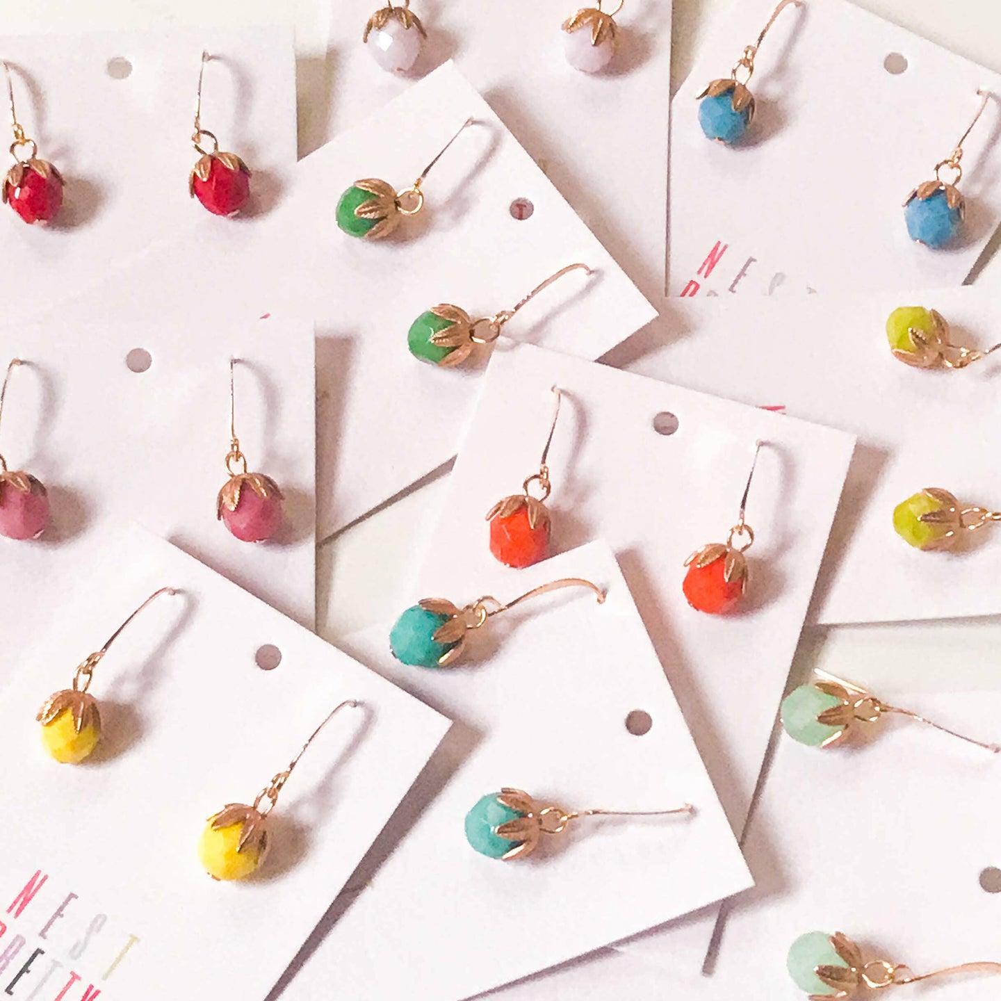 Colorful Dangle Earrings.