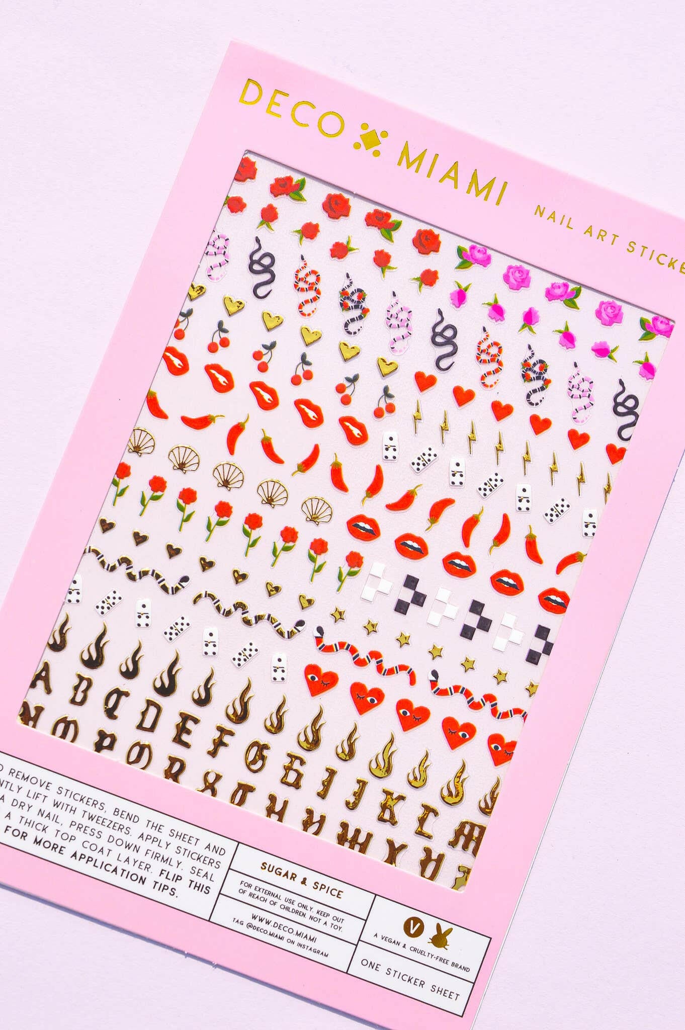 Nail Art Stickers - Sugar & Spice.