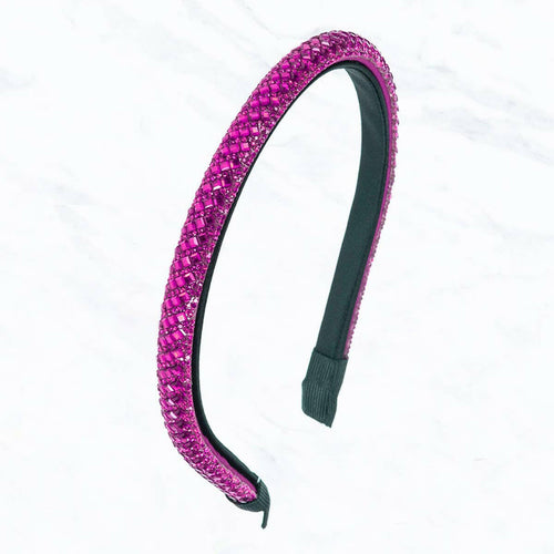 Thin Diamond Shape Stone Hair Band.