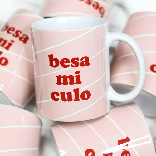 Besa Mi Culo Valentine's Ceramic Mug.