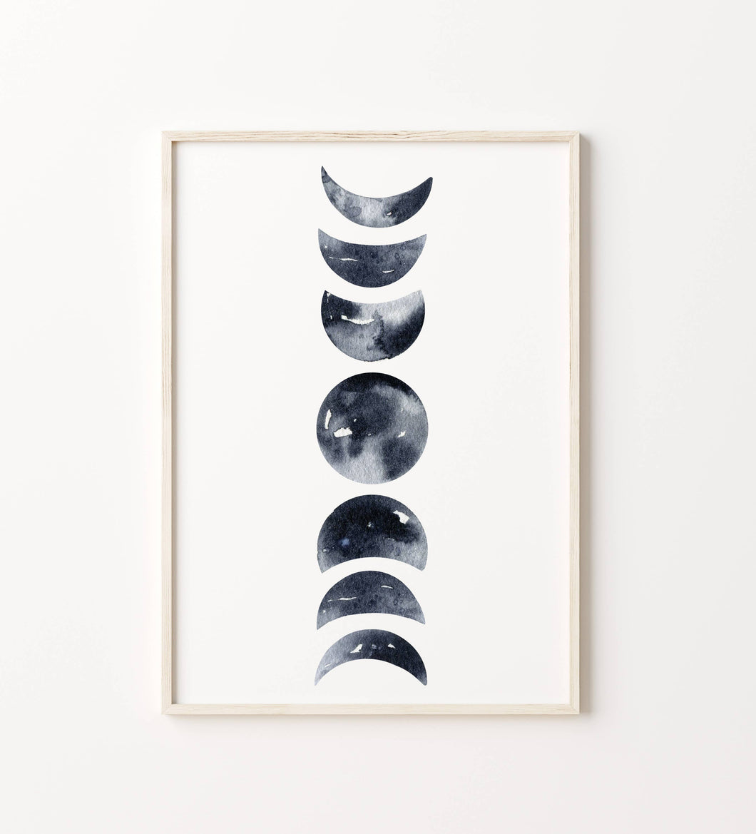 Moon Phase Print - Vertical