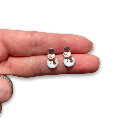 Snowman Earrings.